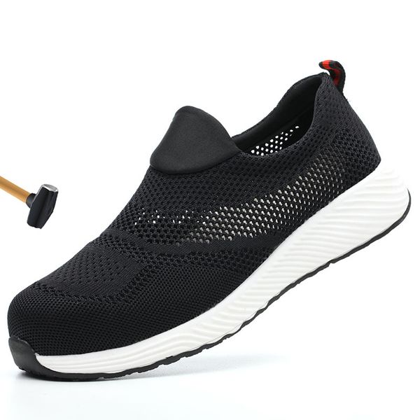men's steel toe cap shoes breathable work safety shoes men boots anti-slip puncture proof construction safety plus size-46, Black
men's steel toe cap shoes breathable work safety shoes men boots anti-slip puncture proof construction safety plus size-46, Black