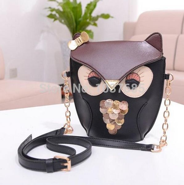 2015 new women retro cartoon / sweet girl owl sequins portable women messenger bag handbag pu/ ing
2015 new women retro cartoon / sweet girl owl sequins portable women messenger bag handbag pu/ ing