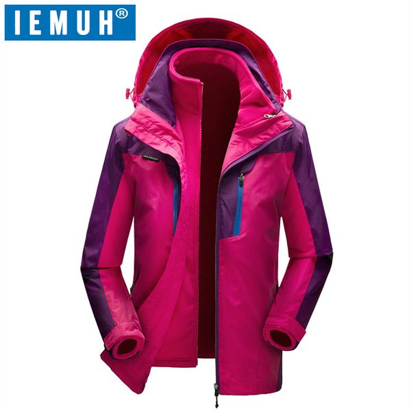 iemuh brand m-3xl women ski jacket winter snowboarding suit outdoor 3in 1 warm waterproof windproof breathable skiing jackets, Blue;black
iemuh brand m-3xl women ski jacket winter snowboarding suit outdoor 3in 1 warm waterproof windproof breathable skiing jackets, Blue;black
