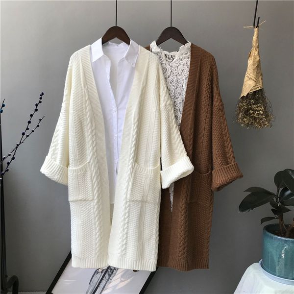 корейский стиль длинные зима осень женщина свитер женщина свитер с длинным рукавом вязать кардиган пальто, White
корейский стиль длинные зима осень женщина свитер женщина свитер с длинным рукавом вязать кардиган пальто, White