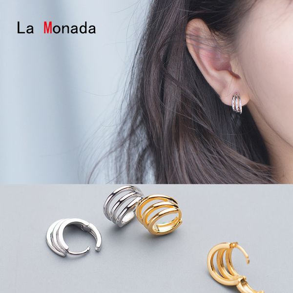 la monada hoop earrings for women silver 925 three layer trendy fine women earrings jewelry hoop 925 sterling silver, Golden;silver
la monada hoop earrings for women silver 925 three layer trendy fine women earrings jewelry hoop 925 sterling silver, Golden;silver