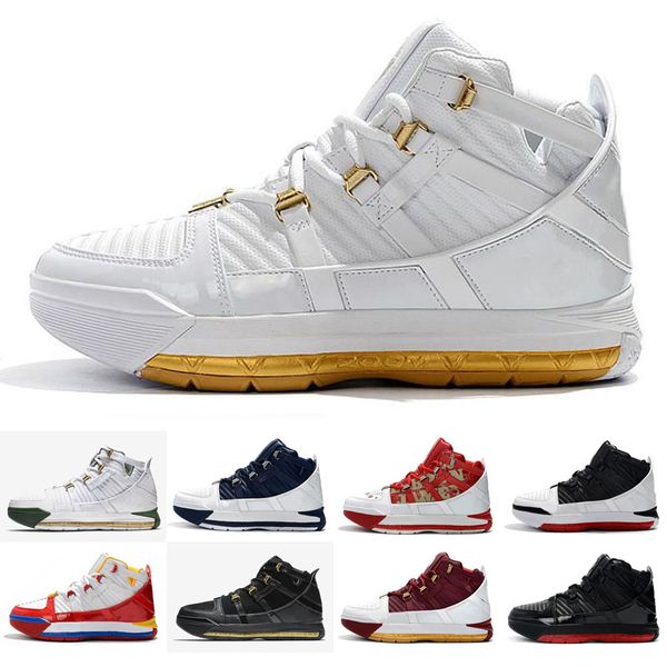 2019 New Arrival #23 Zoom Lebron III 3 Home SuperBron Men's Basketball Shoes Best quality White Blue Red Black Chaussures EUR 40-46
2019 New Arrival #23 Zoom Lebron III 3 Home SuperBron Men's Basketball Shoes Best quality White Blue Red Black Chaussures EUR 40-46