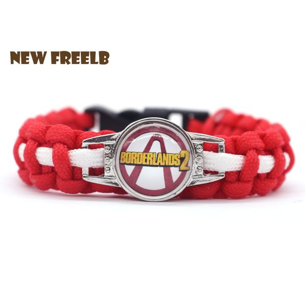 classic fps game borderlands logo paracord bracelets glass red color handmade jewelry outdoor travel hiking great gift, White
classic fps game borderlands logo paracord bracelets glass red color handmade jewelry outdoor travel hiking great gift, White