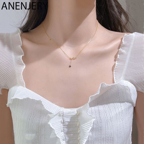 anenjery delicate cubic zircon star tassel pendant necklace 925 sterling silver clavicle chain necklace jewelry for women s-n547
anenjery delicate cubic zircon star tassel pendant necklace 925 sterling silver clavicle chain necklace jewelry for women s-n547
