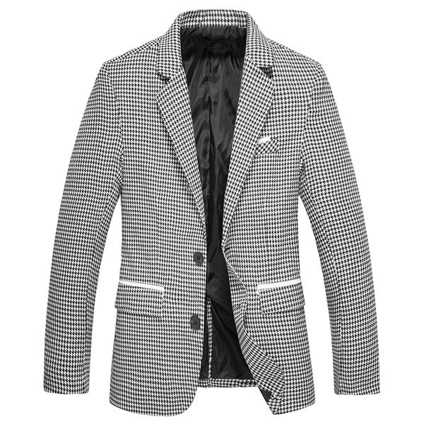 menne men suit men's suit houndstooth pattern large body design single-breasted small lapel men's, White;black
menne men suit men's suit houndstooth pattern large body design single-breasted small lapel men's, White;black