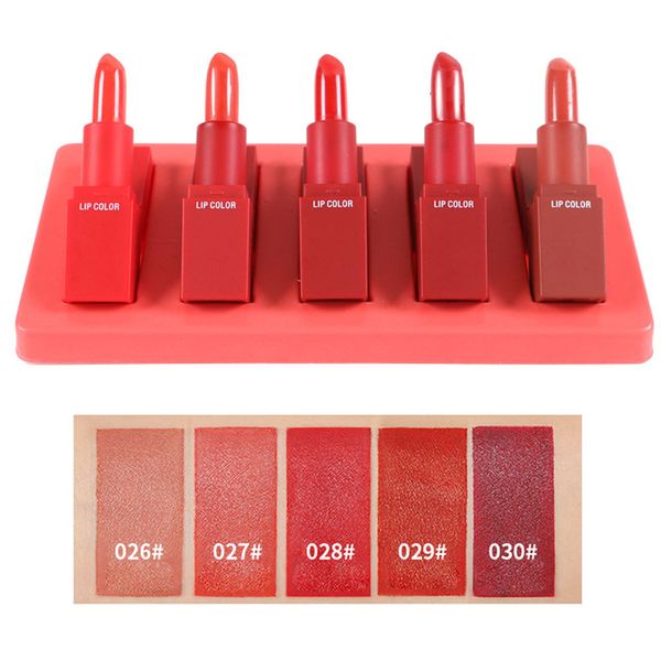 mini lipstick 5pcs/set 2019 fashion makeup waterproof matte lipstick long lasting lip gloss lips makeup beauty drop shipping
mini lipstick 5pcs/set 2019 fashion makeup waterproof matte lipstick long lasting lip gloss lips makeup beauty drop shipping