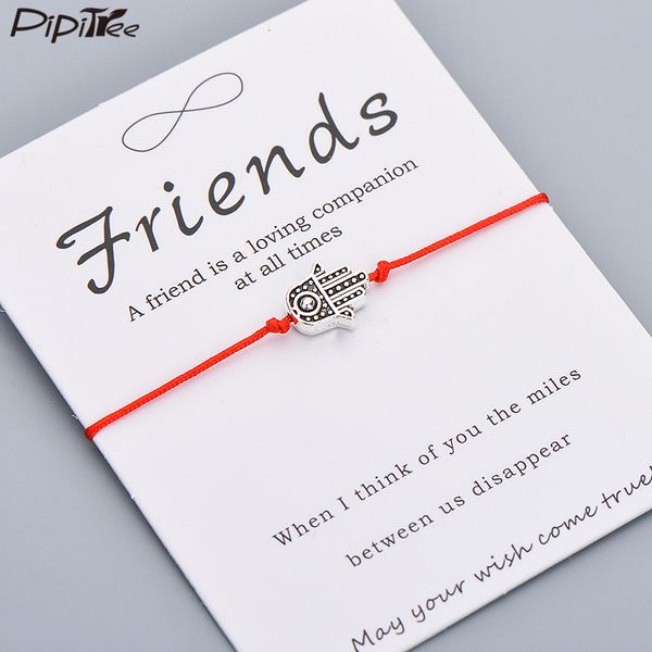 pipitree charms hamsa hand bracelet men women's friend jewelry gift red string bracelets adjustable friendship pulsera, Golden;silver
pipitree charms hamsa hand bracelet men women's friend jewelry gift red string bracelets adjustable friendship pulsera, Golden;silver