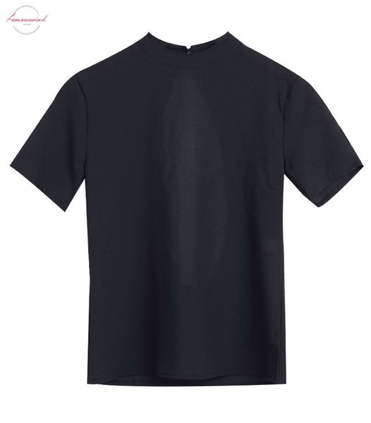 hirigin new womens black casual cotton short sleeve back split button t shirt summer drop shipping, White
hirigin new womens black casual cotton short sleeve back split button t shirt summer drop shipping, White