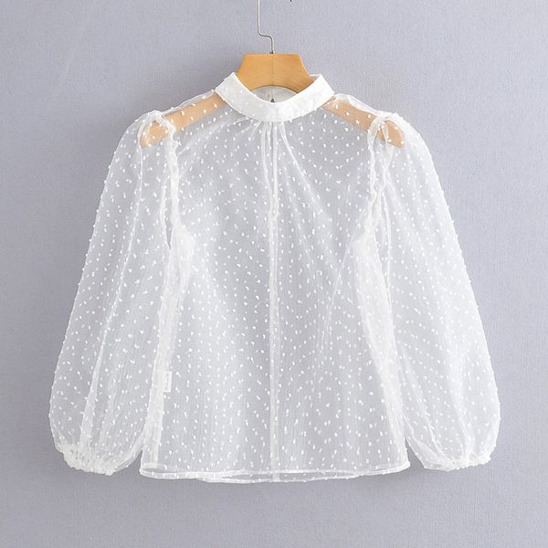 zoepo casual o neck blouses women fashion perspective organza short shirts women elegant lantern sleeve female ladies lg, White
zoepo casual o neck blouses women fashion perspective organza short shirts women elegant lantern sleeve female ladies lg, White