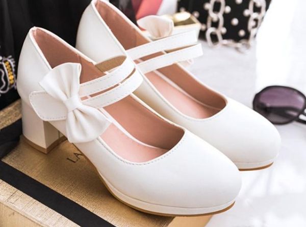 2019 women's shoes in spring and autumn with new style high heel coarse heel round head bowknot@5033, Black
2019 women's shoes in spring and autumn with new style high heel coarse heel round head bowknot@5033, Black
