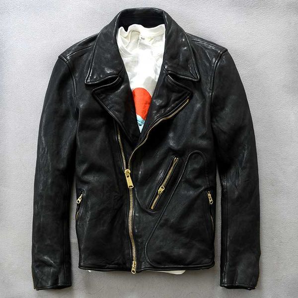 fit new slim genuine mens sheep skin men fashion motorcycle leather jacket male autumn winter coat, Black
fit new slim genuine mens sheep skin men fashion motorcycle leather jacket male autumn winter coat, Black
