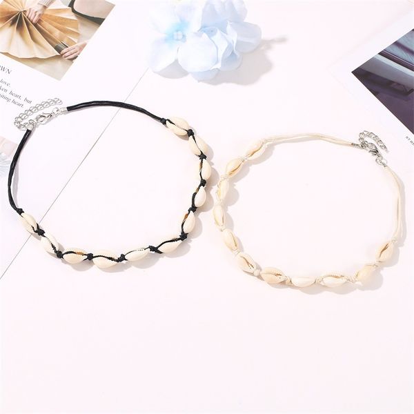 geometric necklace shell rope necklaces women ladies pendant jewelry black white fashion trendy european hand made halskette, Silver
geometric necklace shell rope necklaces women ladies pendant jewelry black white fashion trendy european hand made halskette, Silver