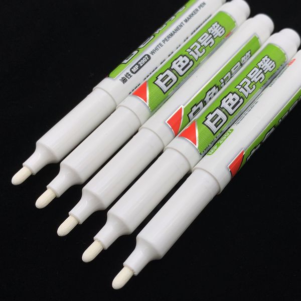 Diy Metal Waterproof Permanent Paint Marker Pens Sharpie White 6mm Student Supplies Marker Craftwork Pen Oily