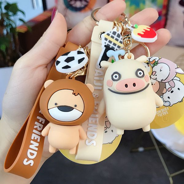 personalized cartoon genuine little lion game several keychain creative trend car key chain ring bag pendant, Silver
personalized cartoon genuine little lion game several keychain creative trend car key chain ring bag pendant, Silver