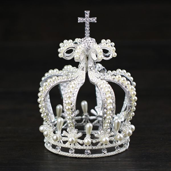 vintage gold silver crystal pearl round bridal tiara queen crown for wedding women bridal hair accessories pageant hair jewelry, Golden;white
vintage gold silver crystal pearl round bridal tiara queen crown for wedding women bridal hair accessories pageant hair jewelry, Golden;white