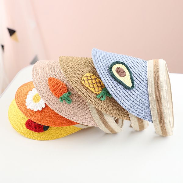 children's boy girl hats spring summer visor caps candy color fruit sunshade straw sun hats empty hat beach wear accessories, Blue;gray
children's boy girl hats spring summer visor caps candy color fruit sunshade straw sun hats empty hat beach wear accessories, Blue;gray