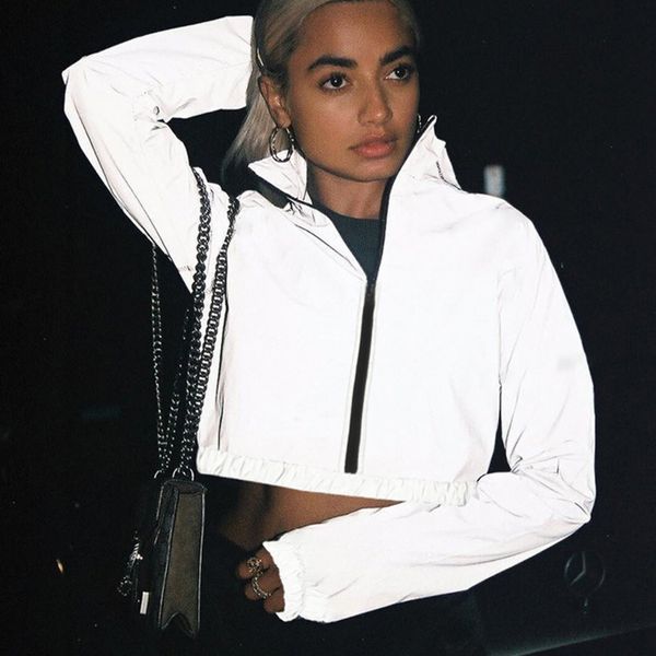 reflective cropped jacket women loose zipper coat harajuku fashion 2019 autumn female long sleeve pullover hip hop, Black;brown
reflective cropped jacket women loose zipper coat harajuku fashion 2019 autumn female long sleeve pullover hip hop, Black;brown