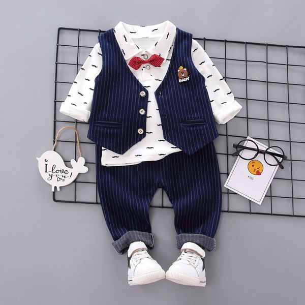осень baby boy одежда с длинным рукавом цветочный принт футболка + полосатый жилет + брюки брюки мода детская одежда 3 шт, White
осень baby boy одежда с длинным рукавом цветочный принт футболка + полосатый жилет + брюки брюки мода детская одежда 3 шт, White