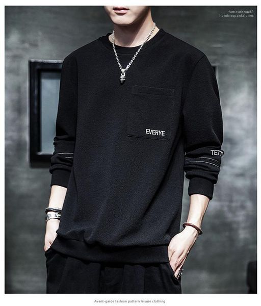 fashion casual long sleeve spring pullover loose homme sweatershirts mens new designer crew neck hoodies, Black
fashion casual long sleeve spring pullover loose homme sweatershirts mens new designer crew neck hoodies, Black