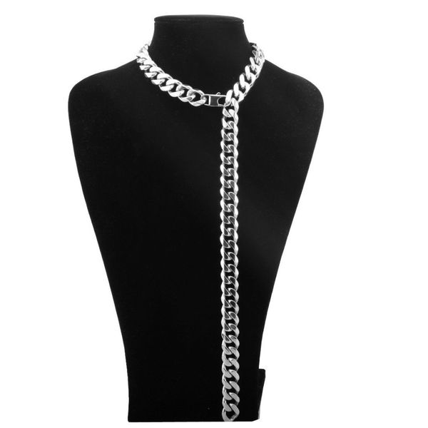 men hip hop chains necklaces stainless steel xxxtentacion style miami cuban chain necklace male hiphop jewelry gift, Silver
men hip hop chains necklaces stainless steel xxxtentacion style miami cuban chain necklace male hiphop jewelry gift, Silver