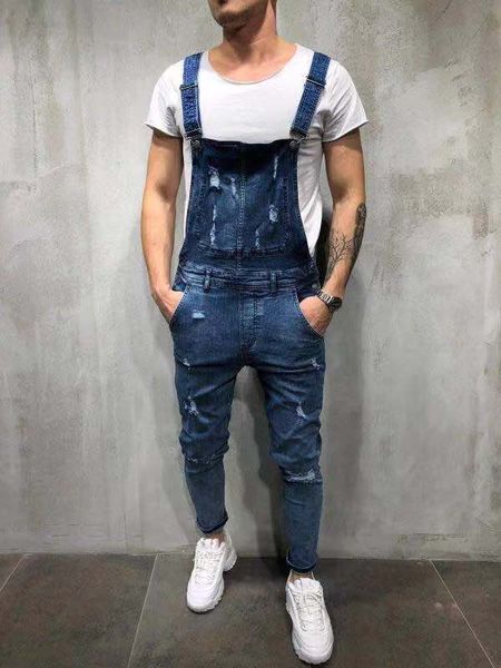 men ripped denim jumpsuit overalls jean casual suspenders pants men fashion hip hop jumpsuit jean bib pant streetwear, Blue
men ripped denim jumpsuit overalls jean casual suspenders pants men fashion hip hop jumpsuit jean bib pant streetwear, Blue