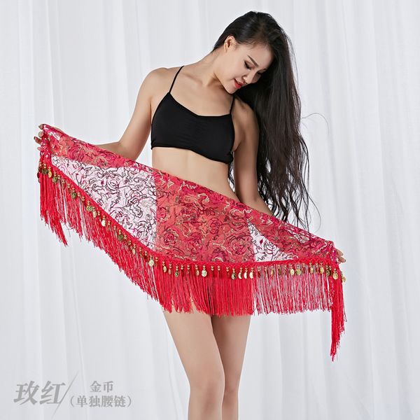 women's belly dance costume waist chain long gypsy skirts coins tassel triangle hip scarf tribal belts, Black;red
women's belly dance costume waist chain long gypsy skirts coins tassel triangle hip scarf tribal belts, Black;red