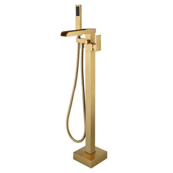 bathtub faucet brass bathtub mixer waterfall tap with hand shower floor standing style brushed gold bathroom bath shower faucet
bathtub faucet brass bathtub mixer waterfall tap with hand shower floor standing style brushed gold bathroom bath shower faucet