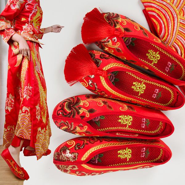hee grand new red flats women chinese style embroider shoes woman fashion ladies wedding shoes slip on fringe flat xwd7752, Black
hee grand new red flats women chinese style embroider shoes woman fashion ladies wedding shoes slip on fringe flat xwd7752, Black