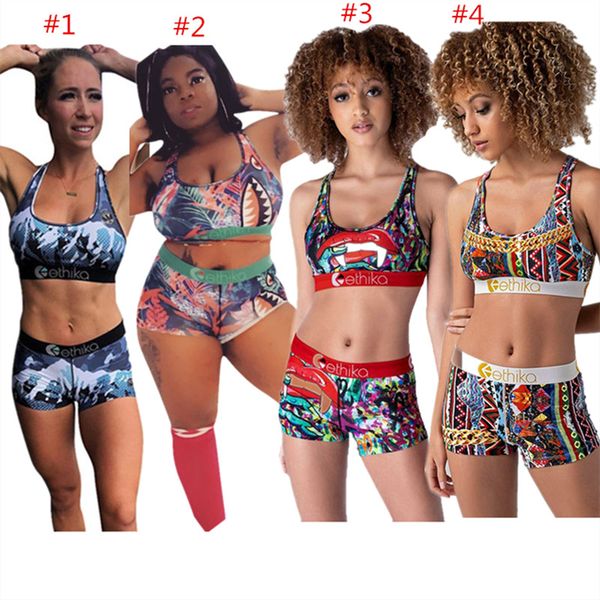 fashion women swimsuit shark chain print two piece outfits sleeveless push up bra vest + shorts swimwear summer tracksuit bikini suit, Blue
fashion women swimsuit shark chain print two piece outfits sleeveless push up bra vest + shorts swimwear summer tracksuit bikini suit, Blue
