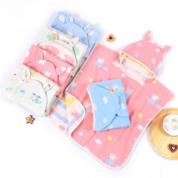 2-7years baby bath towel 6 layers muslin cotton kids hooded baby towel bathrobe cloak children cotton bath towel child bathrobe, Blue;red
2-7years baby bath towel 6 layers muslin cotton kids hooded baby towel bathrobe cloak children cotton bath towel child bathrobe, Blue;red