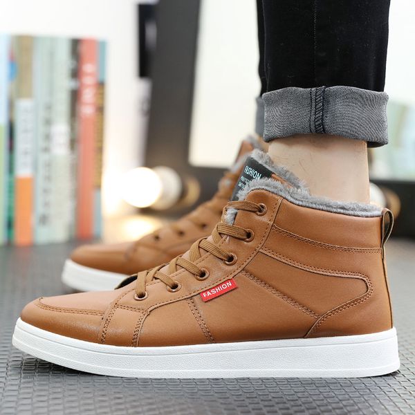 masorini men warm snow boots fashion trend ankle boots male casual plush pu leather shoes lace-up flats shoes zapatos ww-753, Black
masorini men warm snow boots fashion trend ankle boots male casual plush pu leather shoes lace-up flats shoes zapatos ww-753, Black