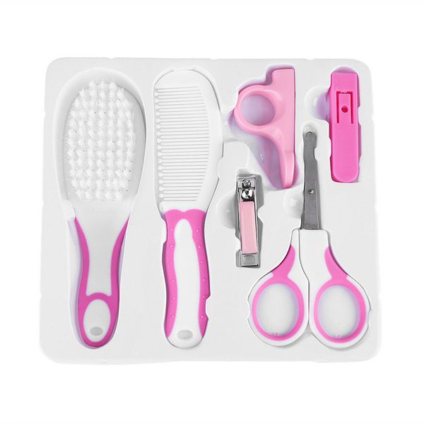 6pcs Baby Newborn Health Care Set Nail Hair Manicure Brush Kids Grooming Kits 2019 Baby Care Hari Nail Grooming Healthcare Kits