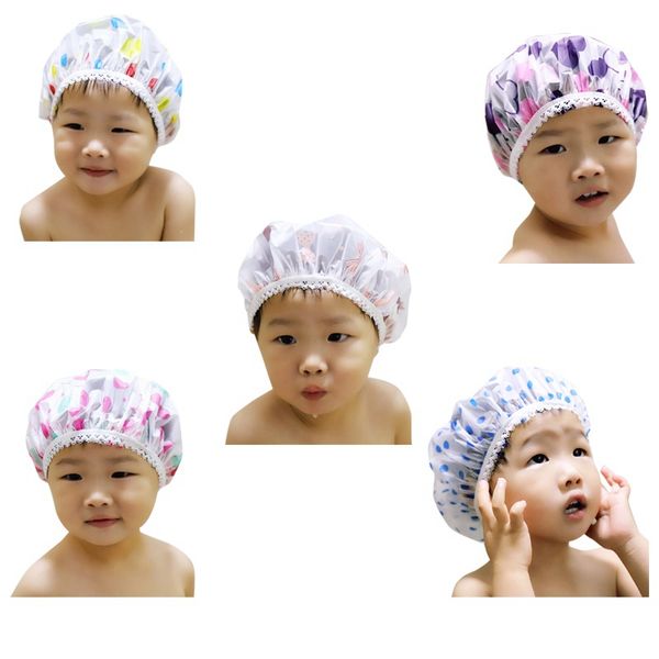 children baby kids waterproof shower cap elastic shower bathing bath salon hair head cap hat bathroom products
children baby kids waterproof shower cap elastic shower bathing bath salon hair head cap hat bathroom products