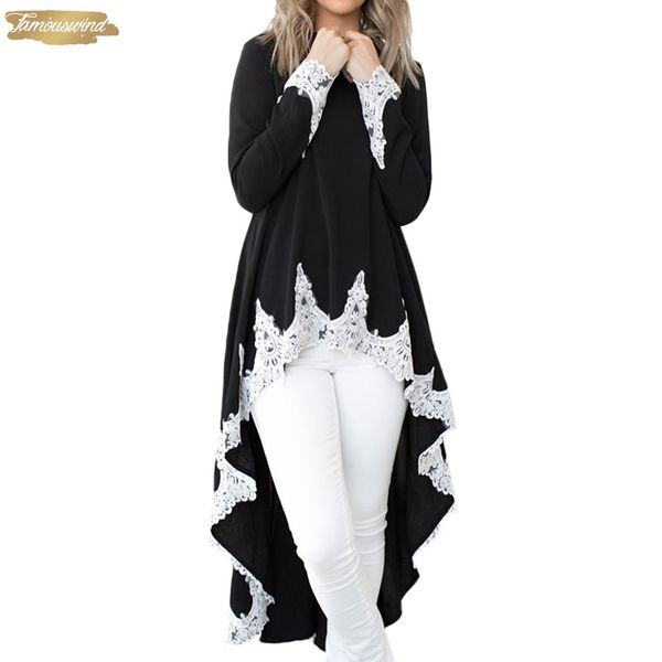 women long sleeve blouse winter autumn casual loose elegant lace patchwork long plus size ladies, White
women long sleeve blouse winter autumn casual loose elegant lace patchwork long plus size ladies, White