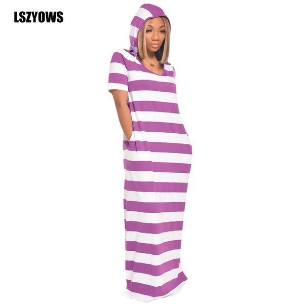 striped printed boho maxi dresses women hooded short sleeve split casual dress summer beach sundress female long dress vestidos, Black;gray
striped printed boho maxi dresses women hooded short sleeve split casual dress summer beach sundress female long dress vestidos, Black;gray