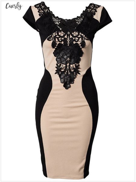 women vintage elegant dress round neck lace package hip dress backless bodycon mini dress glorious polyester short sleeve, Black;gray
women vintage elegant dress round neck lace package hip dress backless bodycon mini dress glorious polyester short sleeve, Black;gray
