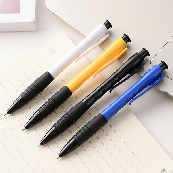 Wholesale Budget Give Away Personalized Marketing Promotion Advertising Gift Imprint Plastic Retractable Ballpoint Ball Pen With Rubber Grip