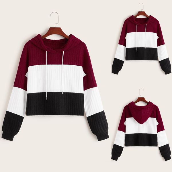 patchwork pullover hoodies women's sweatshirt long-sleeved fashion women casual loose long sleeve splice sweatshirt, Black
patchwork pullover hoodies women's sweatshirt long-sleeved fashion women casual loose long sleeve splice sweatshirt, Black