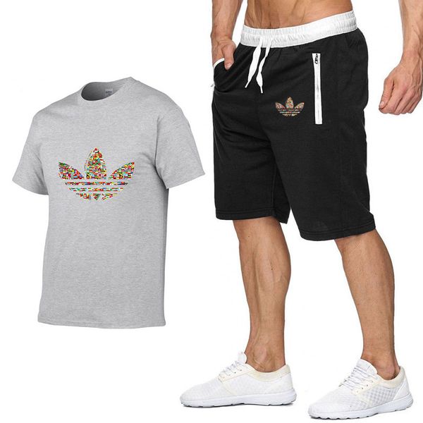 men tracksuit summer fashion men s clothing tracksuits designer hip-hop casual t-shirt + shorts beach sports jogging men two-piece set, Gray
men tracksuit summer fashion men s clothing tracksuits designer hip-hop casual t-shirt + shorts beach sports jogging men two-piece set, Gray