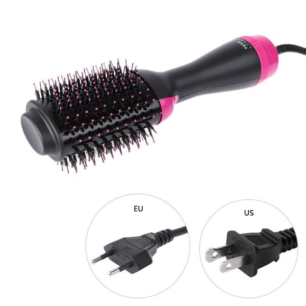 1pc salon one step professional hair infrared dryer straightener volumizer styler new design, Silver