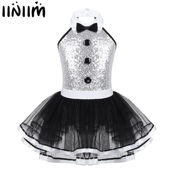 iiniim kids girls modern dancewear costume greatest show man fancy shiny sequins decorative button gymnastics leotard tutu dress, Black;red
iiniim kids girls modern dancewear costume greatest show man fancy shiny sequins decorative button gymnastics leotard tutu dress, Black;red