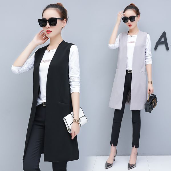 fashion women's high-quality elegant vest women's spring and autumn new slim slimming sleeveless vest jacket wild ms, Black;white
fashion women's high-quality elegant vest women's spring and autumn new slim slimming sleeveless vest jacket wild ms, Black;white