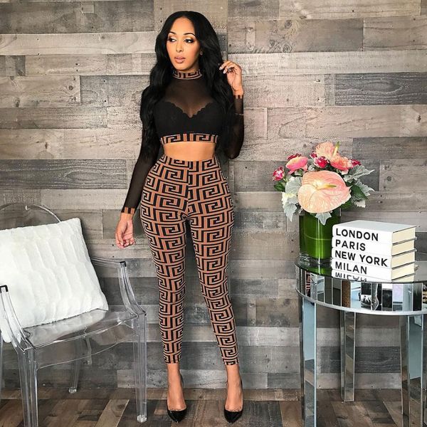 women sets two piece tracksuit long sleeve mesh crop + ankle length legging pencil pants lady autumn outfits women sets, White
women sets two piece tracksuit long sleeve mesh crop + ankle length legging pencil pants lady autumn outfits women sets, White