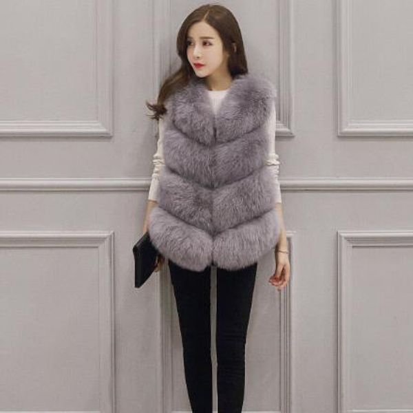 women's fur & faux fluffy 2021 winter coat artificial vest vests femme jackets plus size fake gilet z280, Black
women's fur & faux fluffy 2021 winter coat artificial vest vests femme jackets plus size fake gilet z280, Black