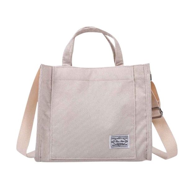 large capacity canvas women's corduroy handbag fashion casual shoulder messenger bag reusable shopping bag for ladies d3
large capacity canvas women's corduroy handbag fashion casual shoulder messenger bag reusable shopping bag for ladies d3