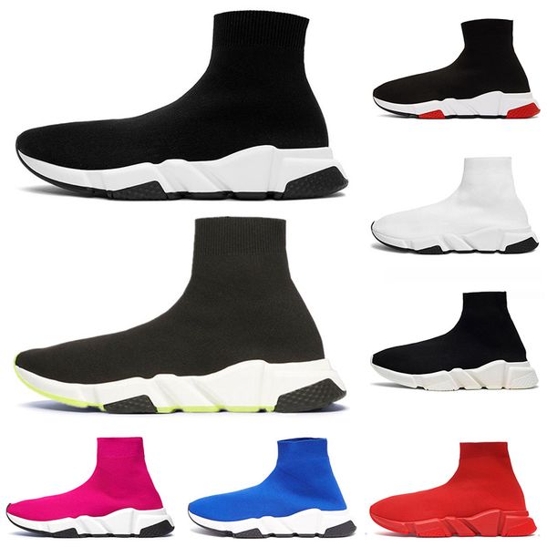 2020 дизайнер обувь speed trainer платформа casual тройных носки красной була белых плоская мода холст мужского женская спортивные кроссов, Black
2020 дизайнер обувь speed trainer платформа casual тройных носки красной була белых плоская мода холст мужского женская спортивные кроссов, Black