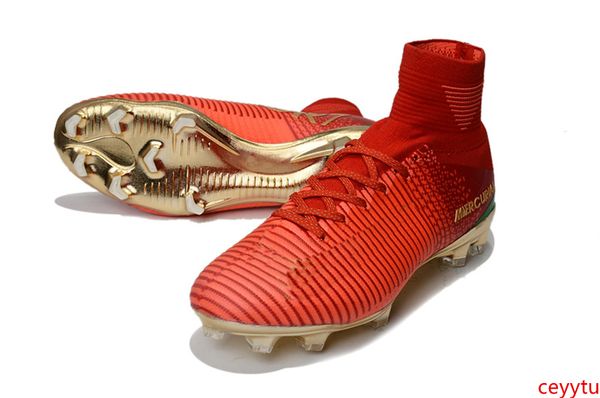 red gold children soccer cleats mercurial superfly 100% original kids soccer shoes high ankle cristiano ronaldo mens womens football boots
red gold children soccer cleats mercurial superfly 100% original kids soccer shoes high ankle cristiano ronaldo mens womens football boots
