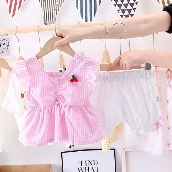 girls suit 2020 cherry sleeveless shorts two-piece suit baby girl fashionable, White
girls suit 2020 cherry sleeveless shorts two-piece suit baby girl fashionable, White
