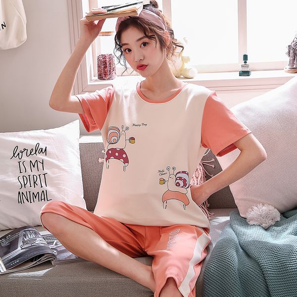 2019 pajamas for women summer nightgown sleepwear short sleeve cropped trousers nightwear cute soft pyjamas print loose homewear, Blue;gray
2019 pajamas for women summer nightgown sleepwear short sleeve cropped trousers nightwear cute soft pyjamas print loose homewear, Blue;gray