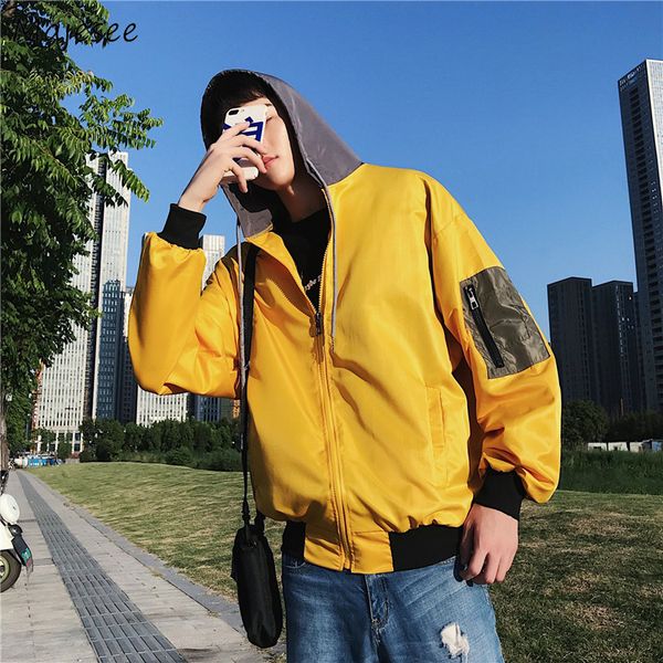 jackets men hooded letter printed loose pockets all-match oversize jacket mens korean style simple students coats, Black;brown
jackets men hooded letter printed loose pockets all-match oversize jacket mens korean style simple students coats, Black;brown